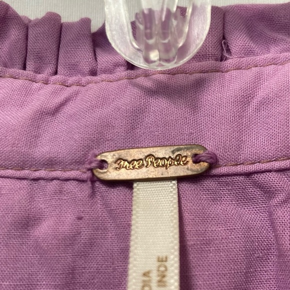 Free People Annie Sleeveless Button-down Tunic in Butterfly Bush (Purple) XS - Picture 4 of 10